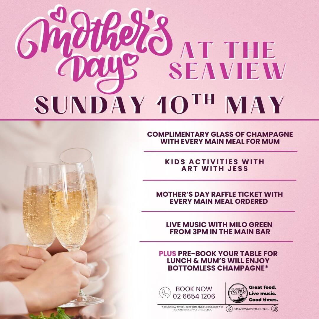 Mother's Day at the Seaview Sunday 10th May 2026