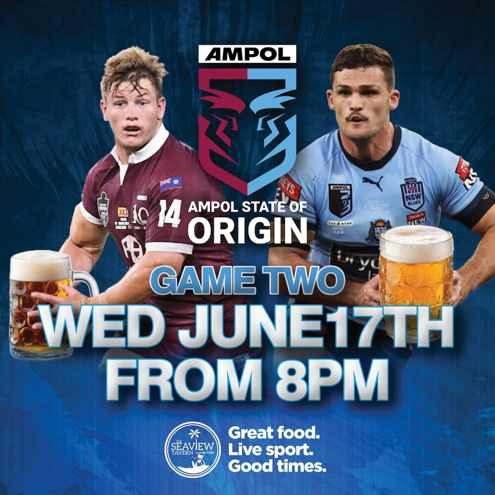 State of Origin Game 2 live and loud at the Seaview Tavern Woolgoolga