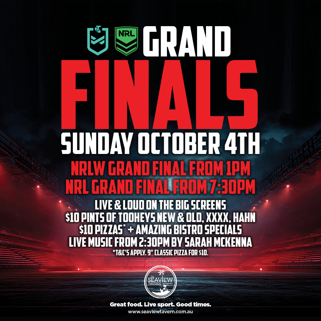 NRL Footy Grand Final live and loud at the Seaview Tavern Woolgoolga
