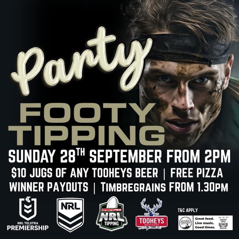 NRL Footy Tipping Party at the Seaview Tavern Woolgoolga September 2025