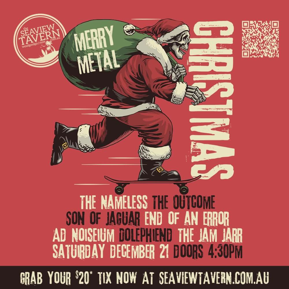 Merry Metal Xmas at the Seaview Tavern ticketed event Woolgoolga