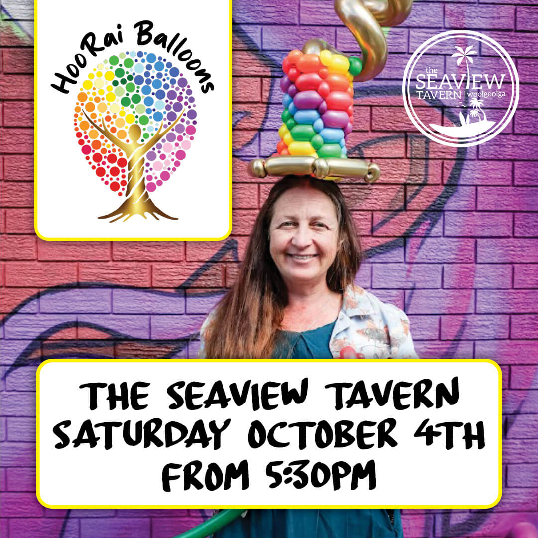 HooRai Balloons at the Seaview Tavern Woolgoolga October 4 2025