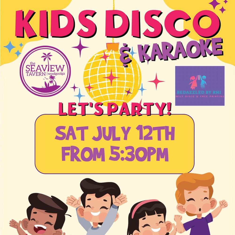 Kids Disco at the Seaview Tavern Saturday July 12