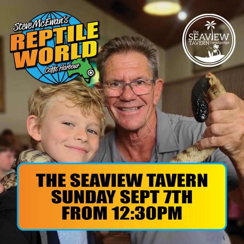 Reptile World at the Seaview Tavern Woolgoolga September