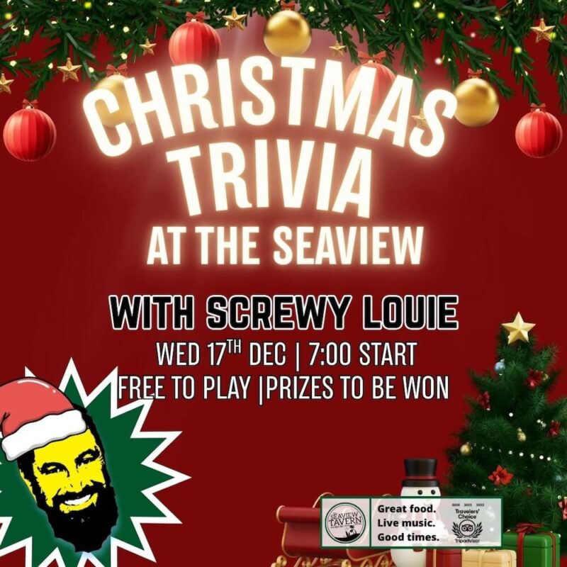 Christmas Trivia Skrewy Louie at the Seaview Tavern Woolgoolga