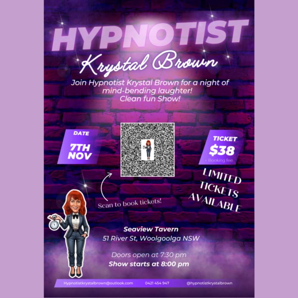 Krystal Brown Hypnotist Seaview Tavern Krystal Brown Hypnotist