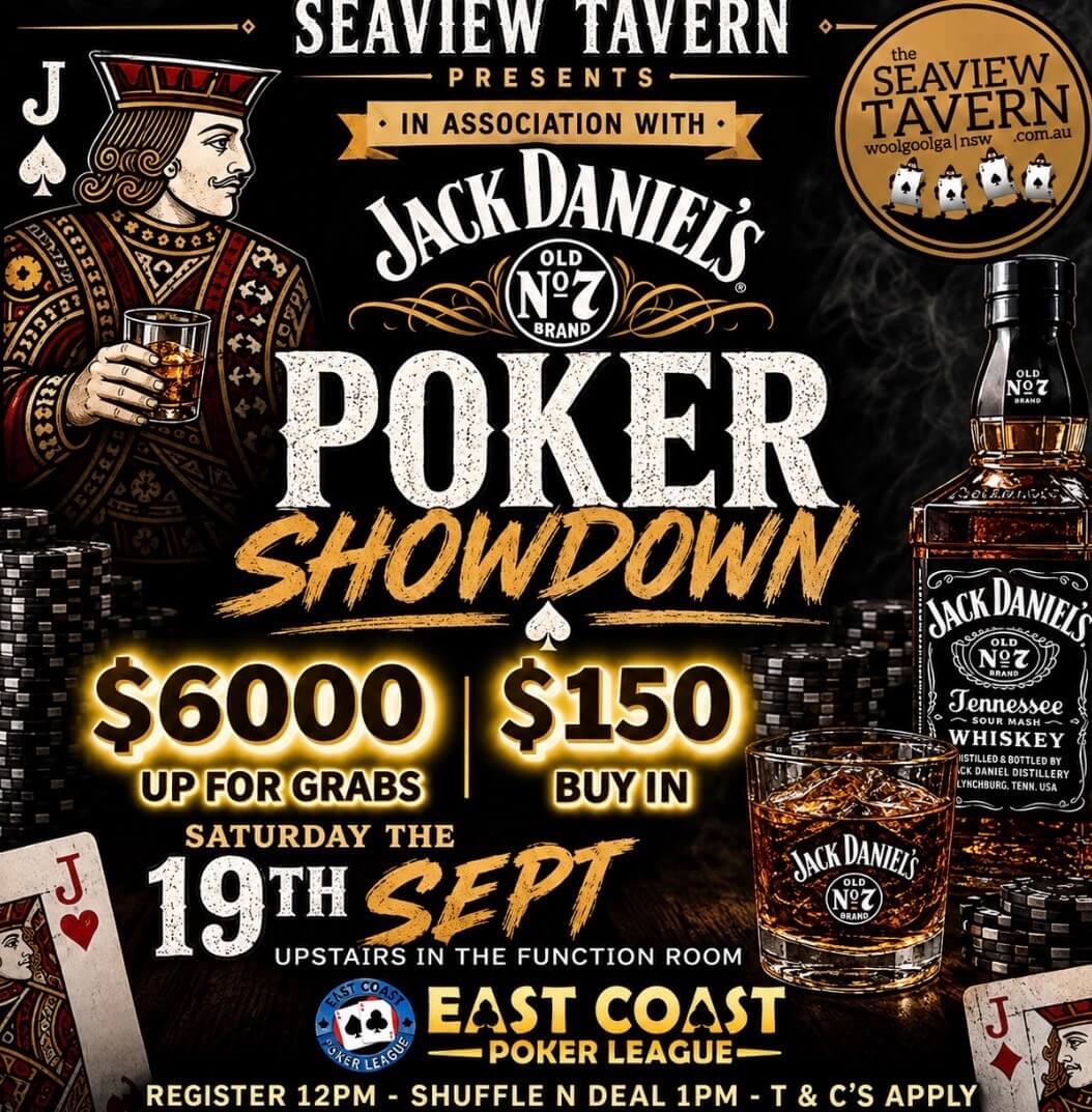 Poker Showdown at the Seaview Tavern Woolgoolga