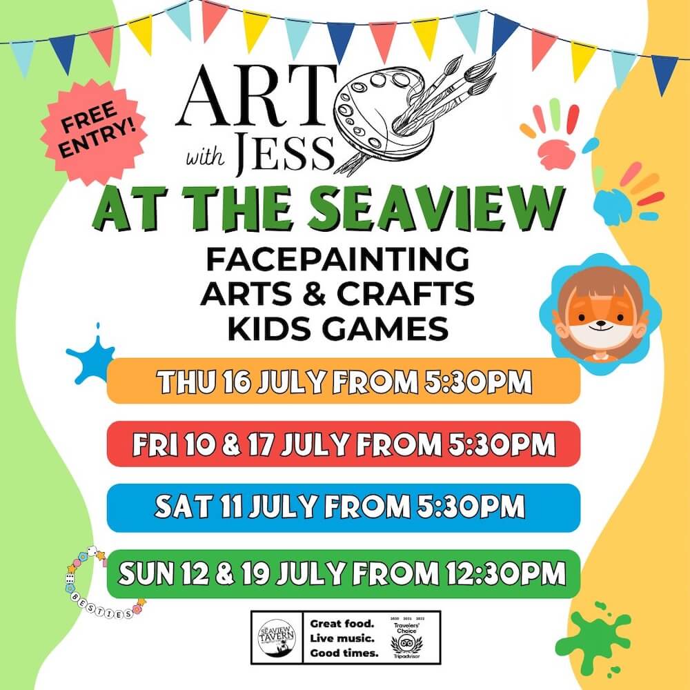 Art with Jess this July school holidays at the Seaview Tavern Woolgoolga