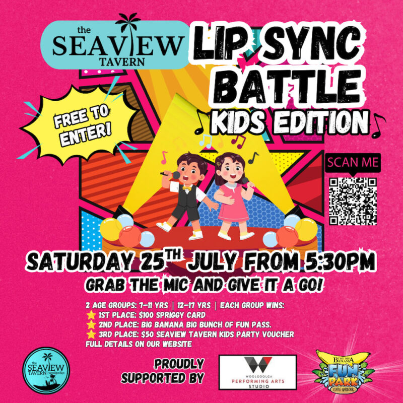 Kids Lip Sync Battle at the Seaview Tavern Woolgoolga