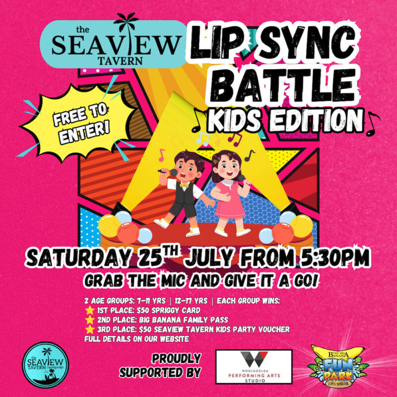 Lip Sync Battle KIDS at the Seaview Tavern Woolgoolga