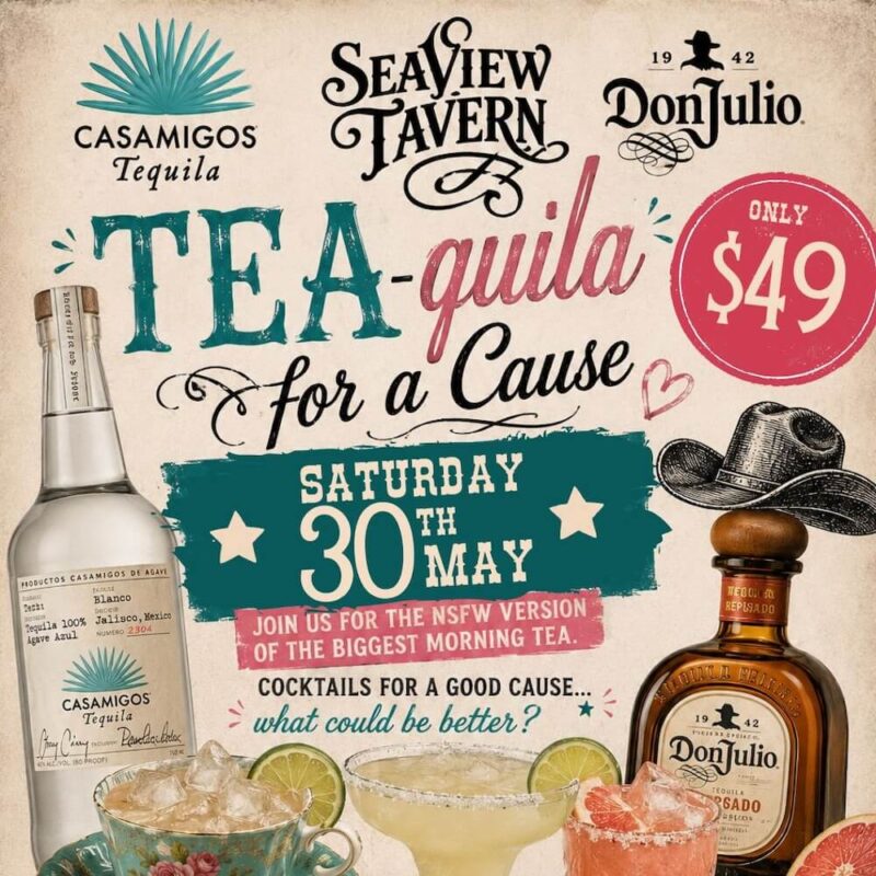 Tea-quila for a Cause at the Seaview Tavern Woolgoolga