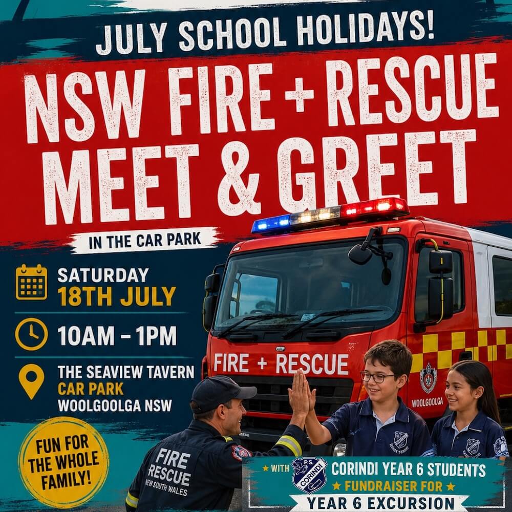 NSW Fire & Rescue meet and greet with Corindi Public School fundraiser