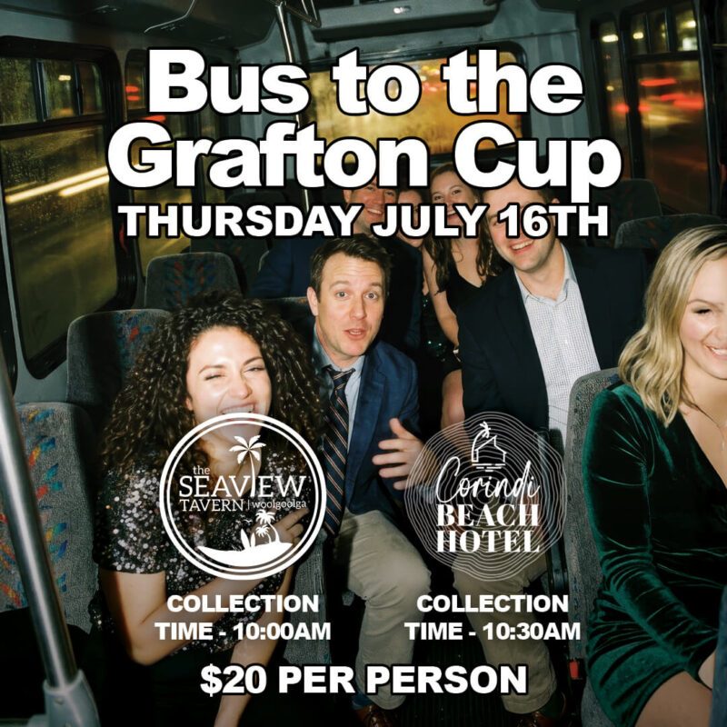 Grafton Cup Bus from Seaview Tavern Woolgoolga