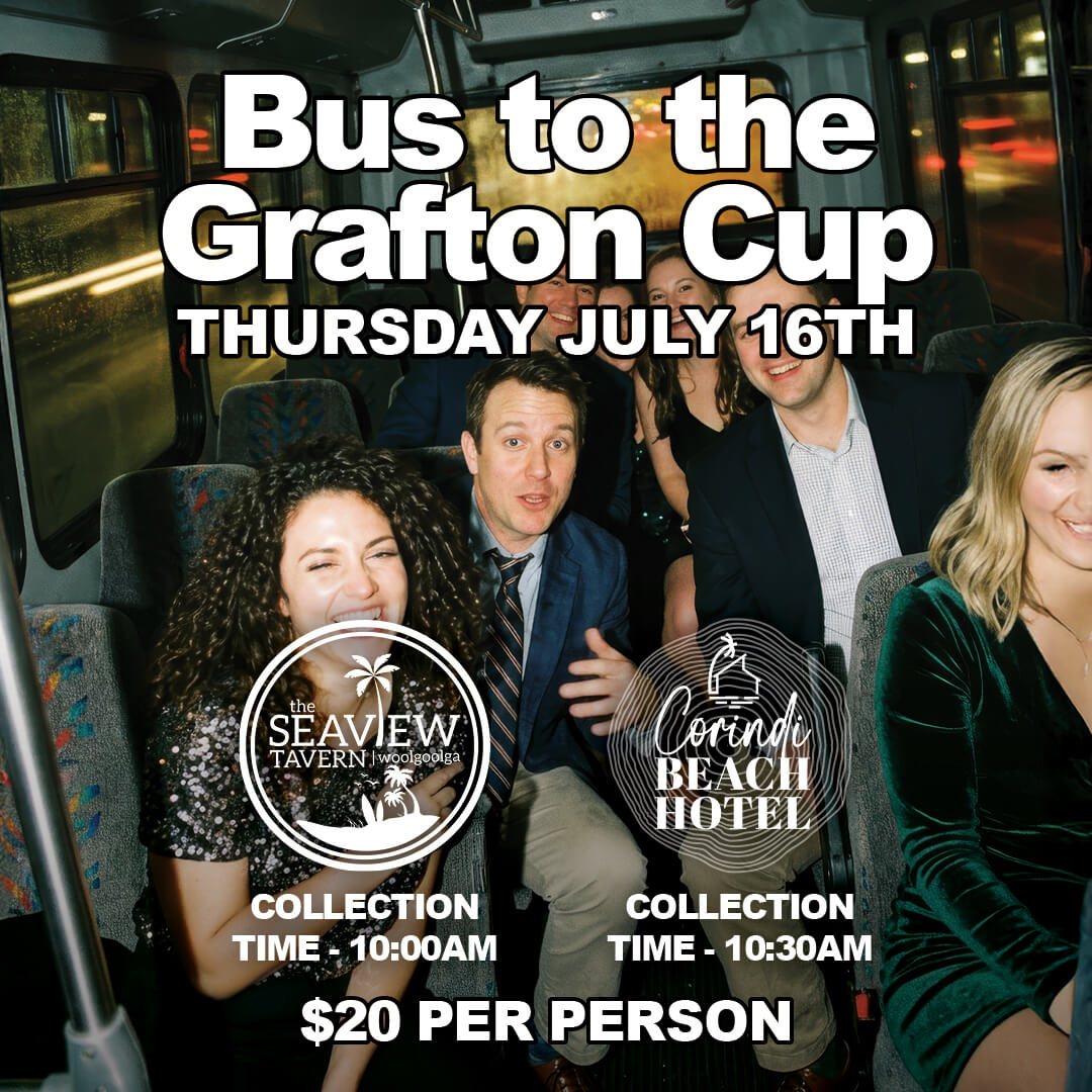 Grafton Cup Bus from Seaview Tavern Woolgoolga