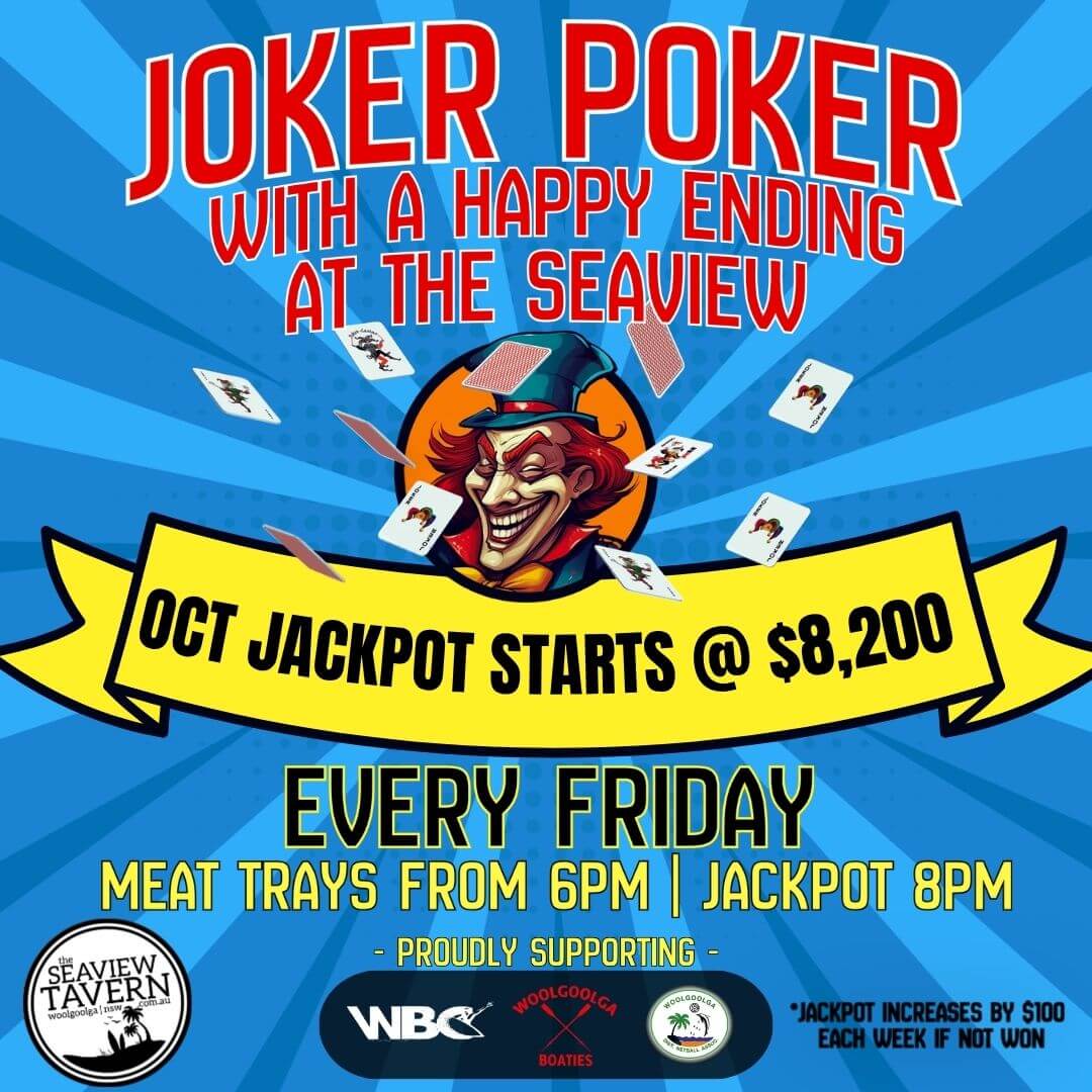 October Jackpot Joker Poker Seaview Tavern