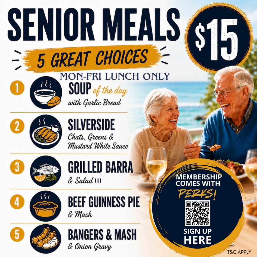 Senior Meals menu from August 2026