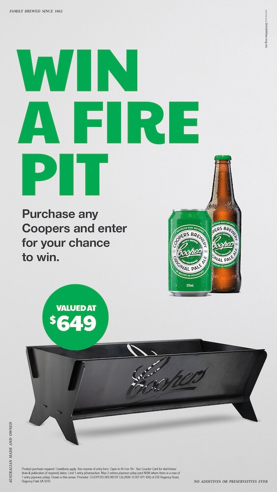 Win a fire pit for Father's Day 2026