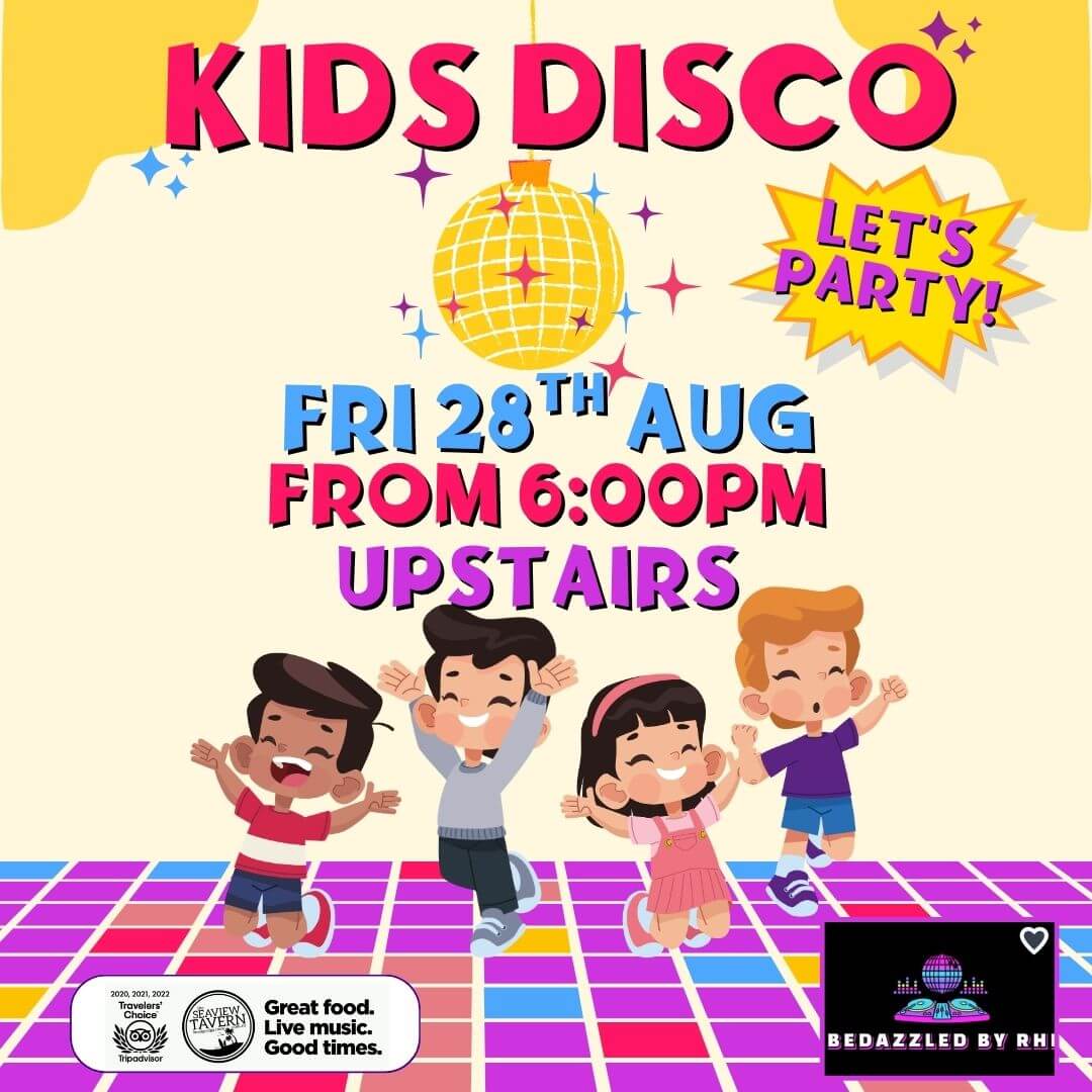 Kids Disco August 2026 at the Seaview Tavern Woolgoolga