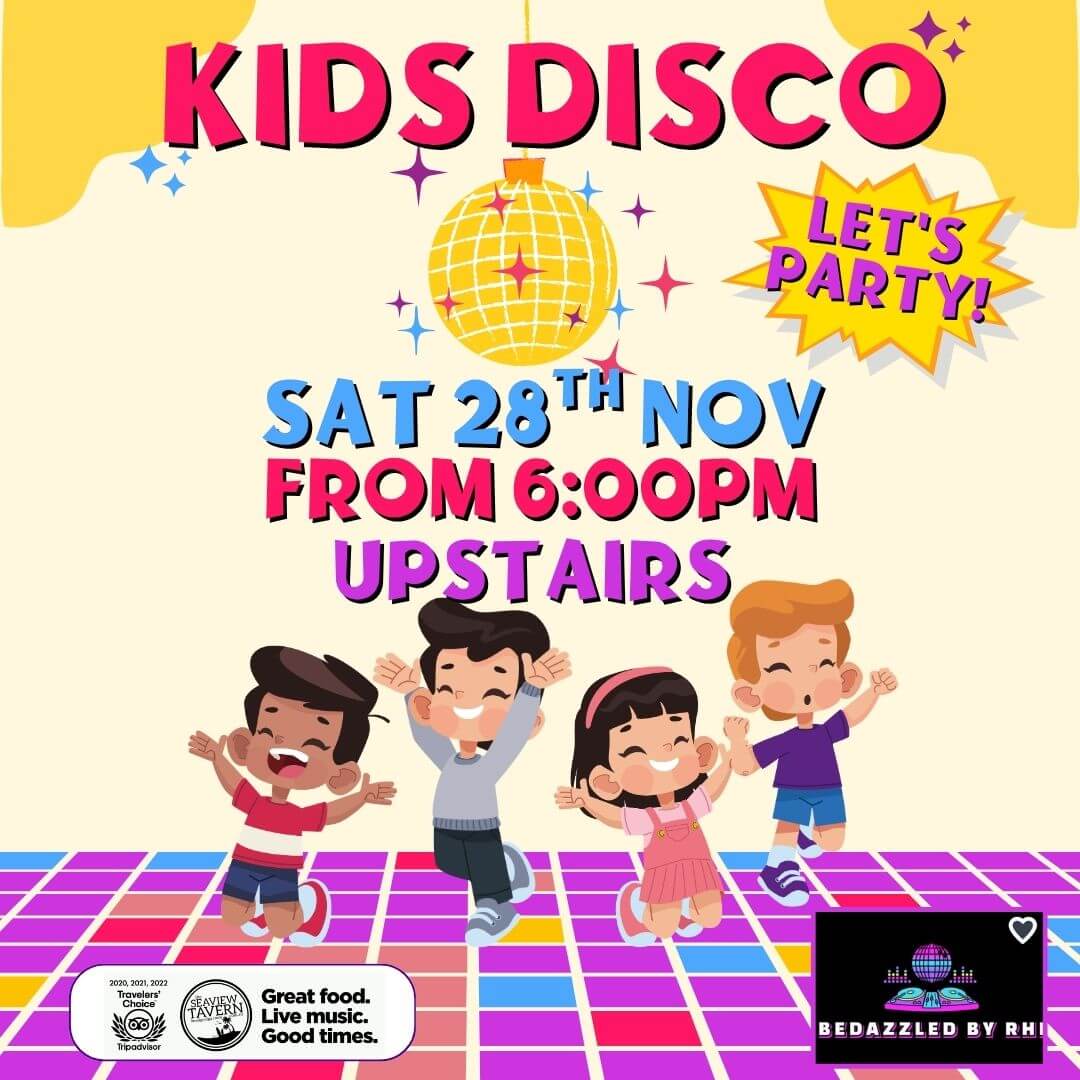Kids Disco November 2026 at the Seaview Tavern Woolgoolga