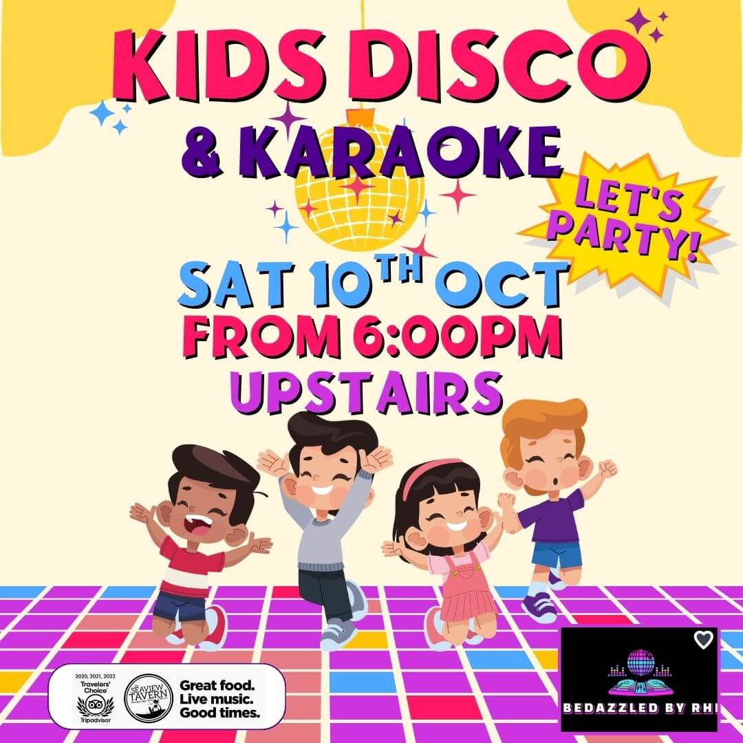 Kids Disco October 2026 at the Seaview Tavern Woolgoolga
