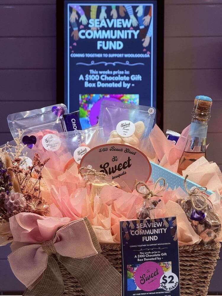 Sweets Boutique prize donation to the Seaview Community Fund
