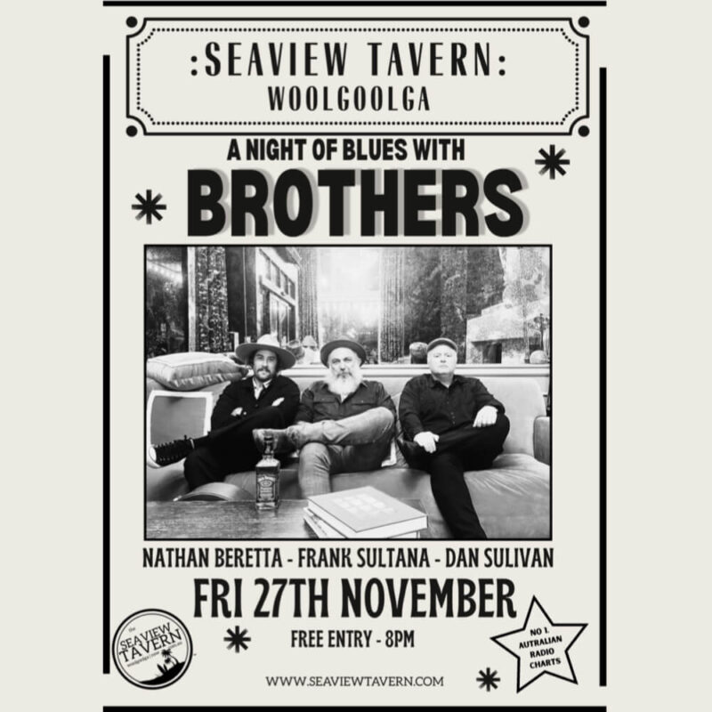 A night of blues with Brothers at the Seaview Tavern Woolgoolga