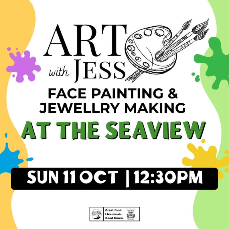 Art with Jess - Face Painting & Jewellery Making at the Seaview
