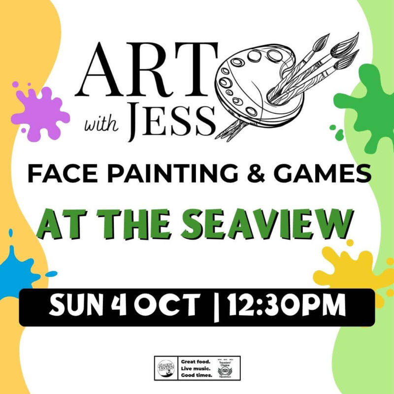 Art with Jess - Face Painting & Games at the Seaview