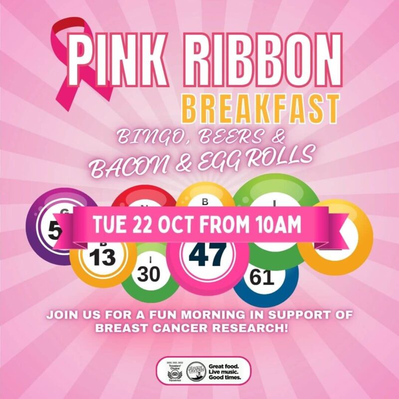 Pink Ribbon breakfast at the Seaview Tavern Woolgoolga
